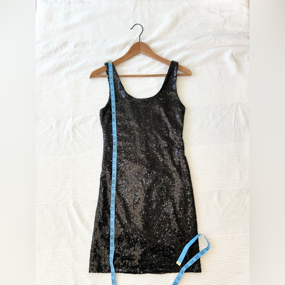 Glitter Sequins Fancy Party Mini Dress - Picture 4 of 11